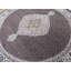 Tapis noir unique de 7 pi 11 po x 7 pi 11 po