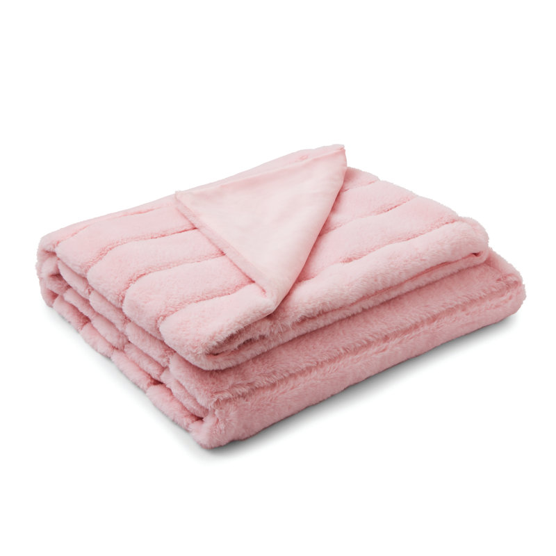 Hella Faux Fur Throw Blanket