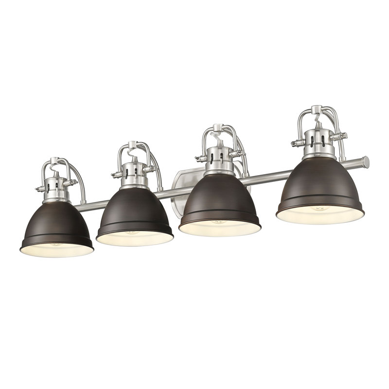 Brynnan 4-Light Bath Vanity, Pewter, Rubbed Bronze