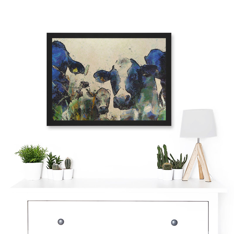Nature Cow Cattle Farm Animal - Single Picture Frame Painting