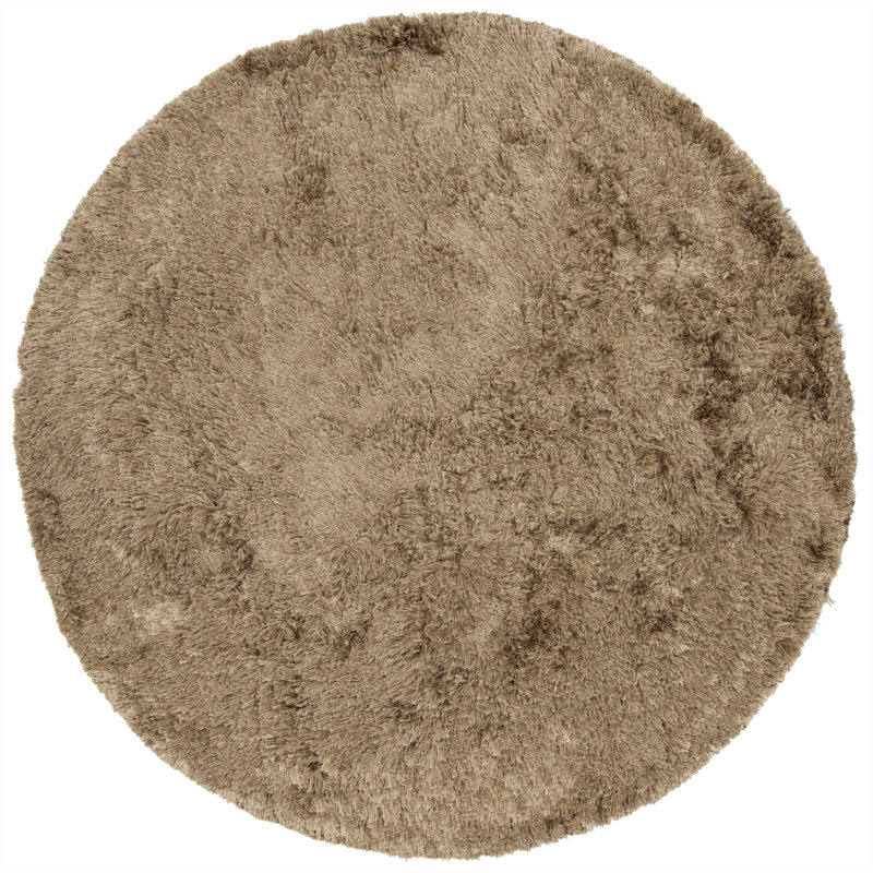 Celecot Hand Loomed Area Rug in Olive, Round 7'9"
