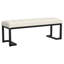 Banc rembourré capitonné Mira Vanilla Boucle-173712720