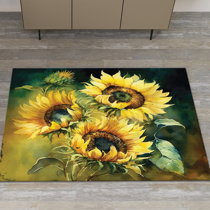 Non-Woven Soft Type Printed Rug Featuring a Geometric Pattern in Neutral Tones Perfect for Accentuating the Beauty of Your Living Space