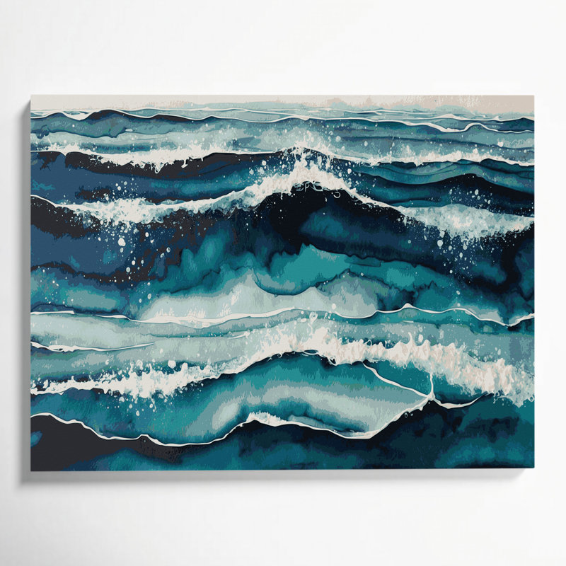 Art mural sur toile Coastal Ocean, H 24 po x l 36 po