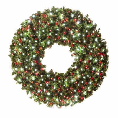 Couronne DEL 60 po avec ampoules concaves (blanc chaud)