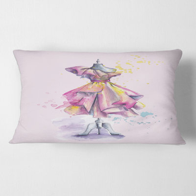 Magnifique robe avec housse de coussin rectangulaire