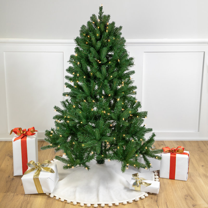 Lighted Artificial Fir Christmas Tree