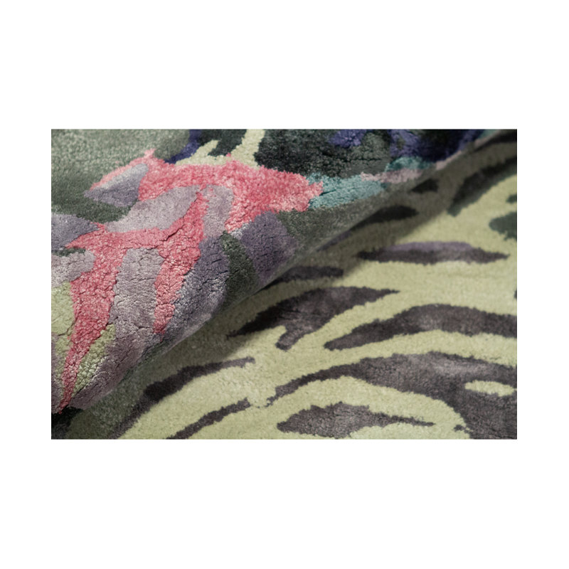 Hand-Knotted High-Quality Gray and Multi-Colored Area Rug
