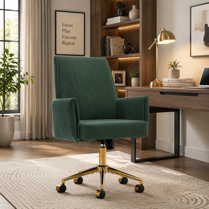 La chaise de bureau à dossier moyen, en tissu rayé et ergonomique, est un excellent choix pour travailler, étudier ou se détendre. La conception à dossier moyen offre une meilleure expérience d'assise.