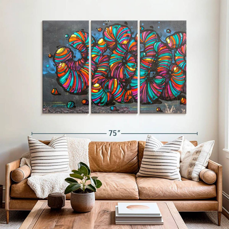 Brampt Street Worms, 42" H x 65" W