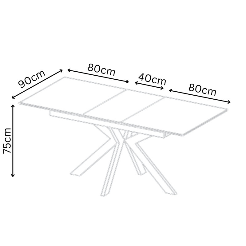 4 - Person Dining Set, Grey