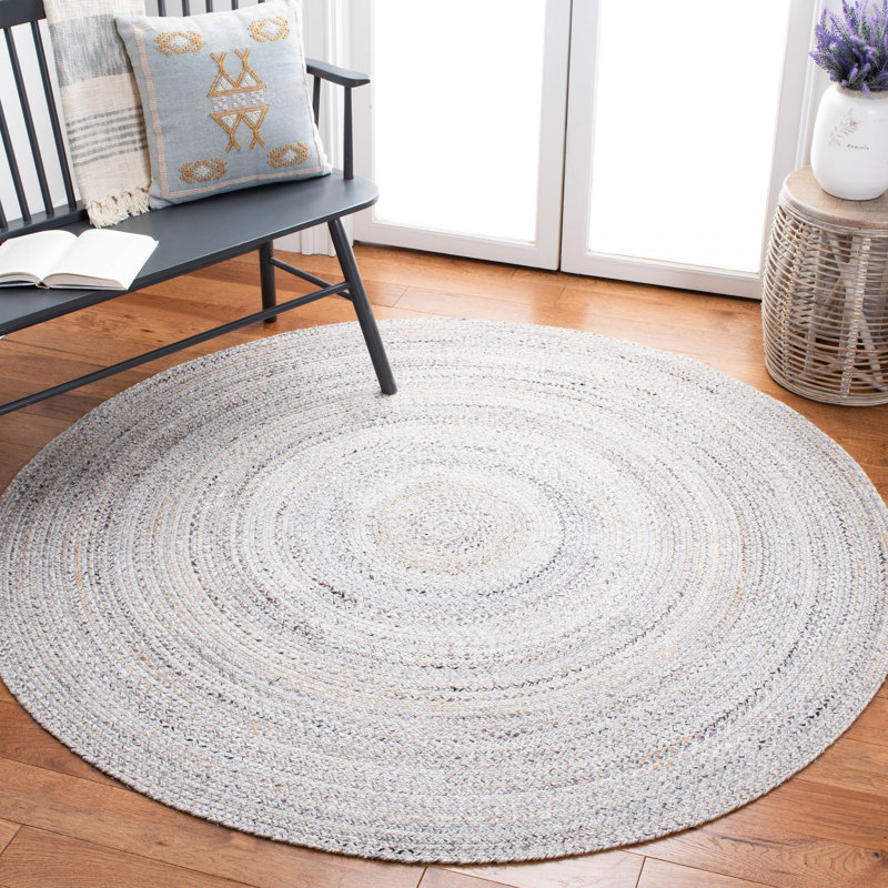 Exaucet Flat Weave Performance Rug, Round 8'