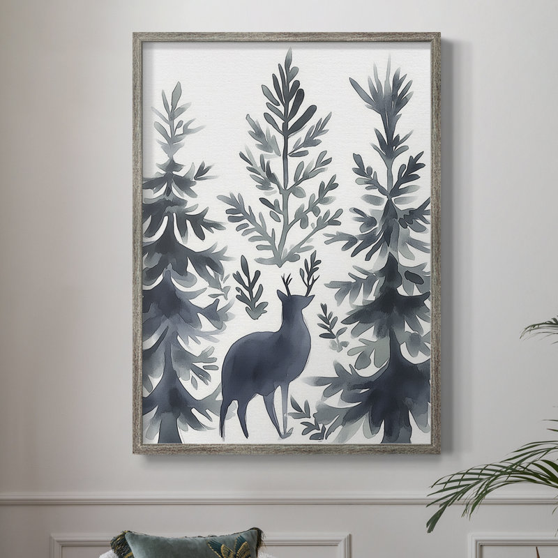 «Christmas Holiday Art», reproduction encadrée Cccxxv - bois massif, H 15 po x l 12 po