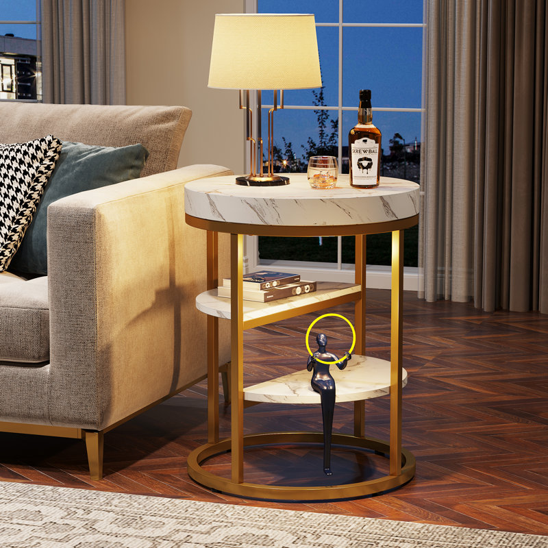 Lehigh End Table, Brown/Black