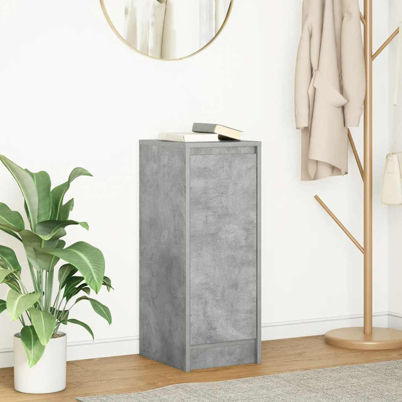 Sideboard 29.5X34x76 Cm Engineered Wood, Concrete Grey
