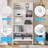 5-Tier White Heavy Duty Bookshelf Library Organizer-1578898167