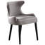 Ricky 6 Person Dining set - a Rectangular Wooden Dining Table with Metal Legs and a Set of 6 Quilted Velvet Dining Chairs for Dining Room - Modern Dining Table Set-488132270-488132262