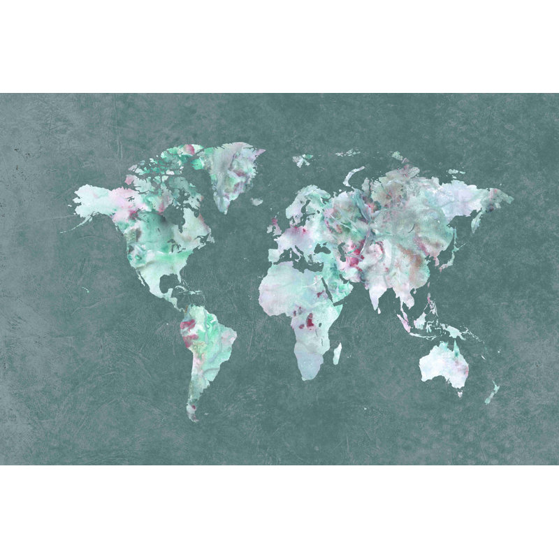 " Pattern Map Gray 2 ", 8" H x 12" W  