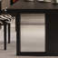 Grande table de bout en bois de frêne noir moderne-1910009482