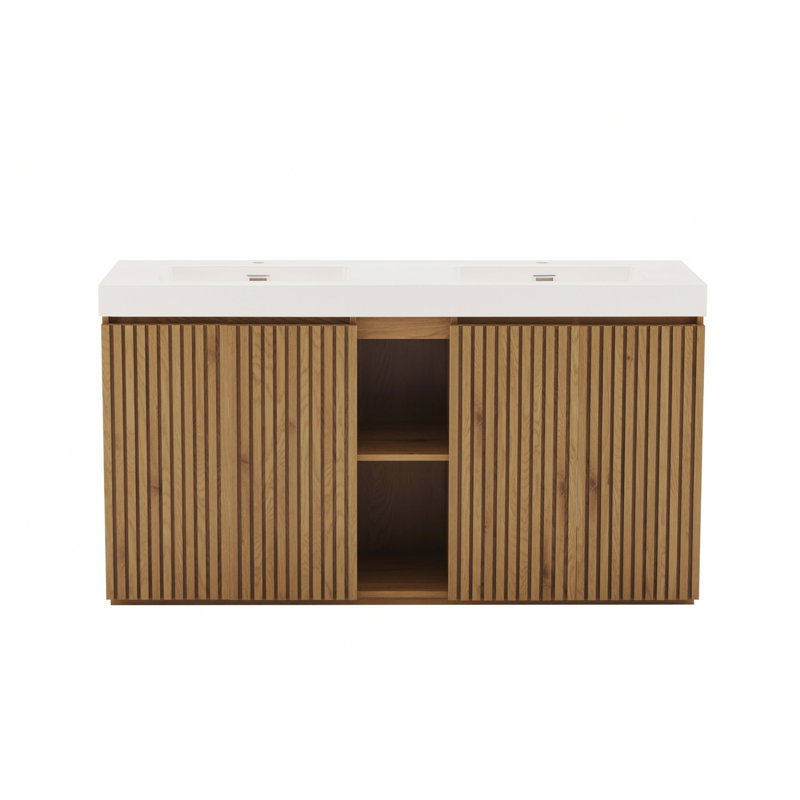 Meuble-lavabo autoportant avec lavabo