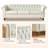 84'' Faux Leather Sofa