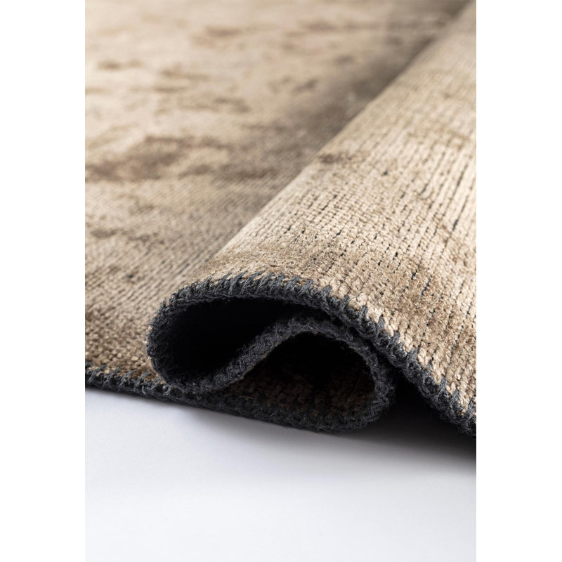 Anaisia Abstract Hand Loom Indoor / Outdoor Area Rug, Rectangle 5'3" x 7'6"
