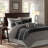 7 PC Pieced Comforter Set Black