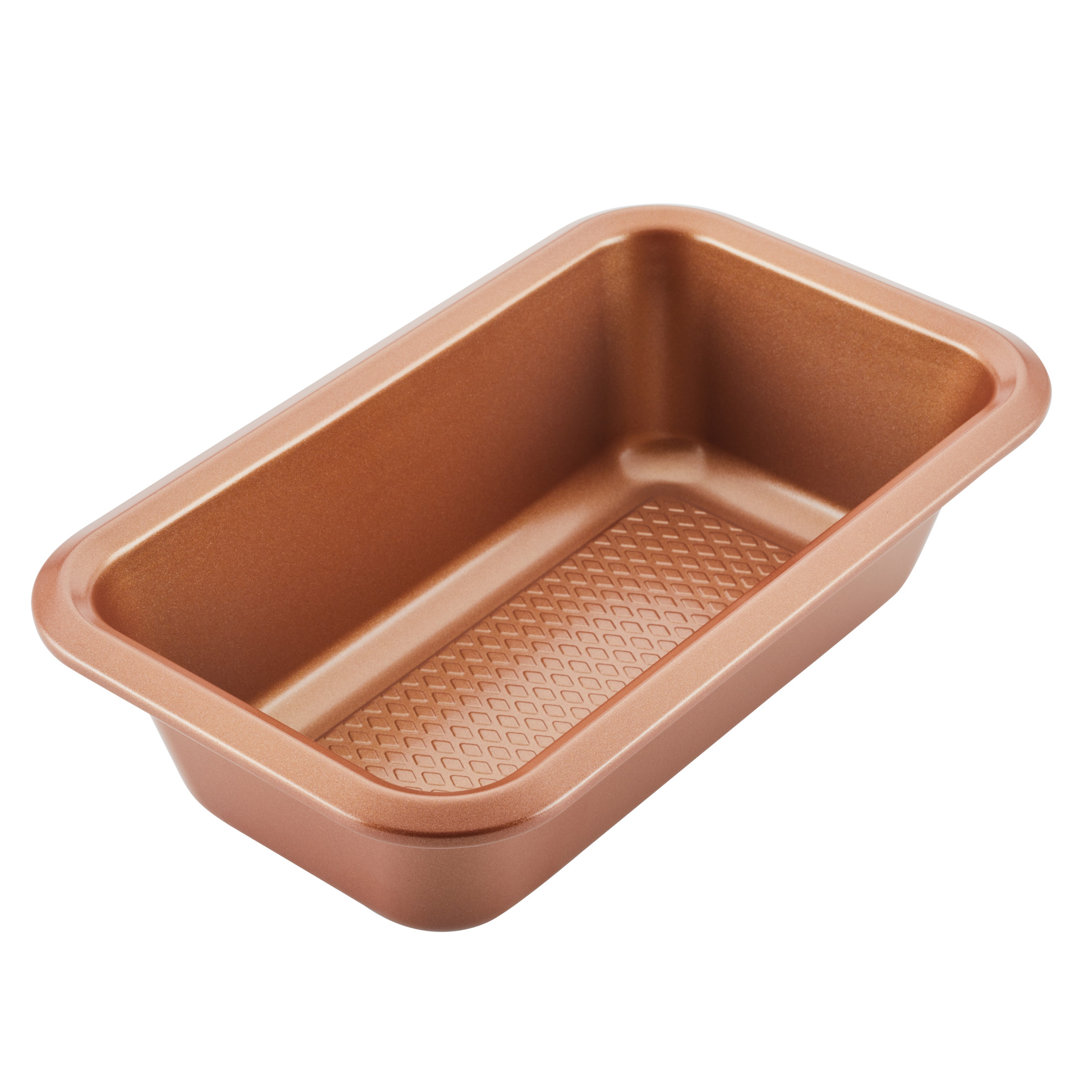 Ayesha Curry Bakeware Nonstick Loaf / Meatloaf / Bread Pan Set, 2 Piece, Copper Ayesha Curry