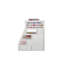 Lit superposé simple / double blanc avec rangement pour lit gigogne et rf, bois synthétique Ply, garde-corps double, lit de 56