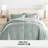 7-Piece Reversible Bedding Bundle - Solid Comforter and Patterned Sheet Set-99311804-99311801