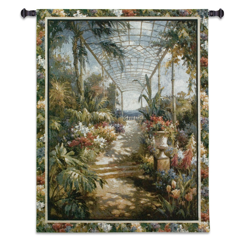 Tapisserie «Cityscape, Landscape, Seascape Tropical Breezeway» par James Reed