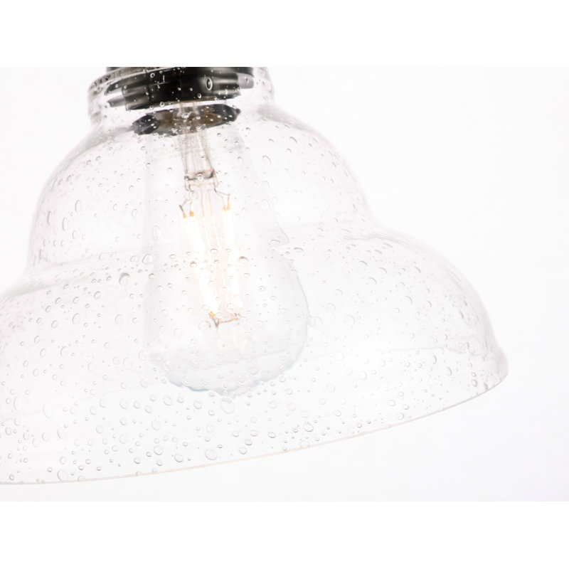 Vernia 1 - Light Single Pendant, Chrome, 7.6" H x 8.5" W x 8.5" D
