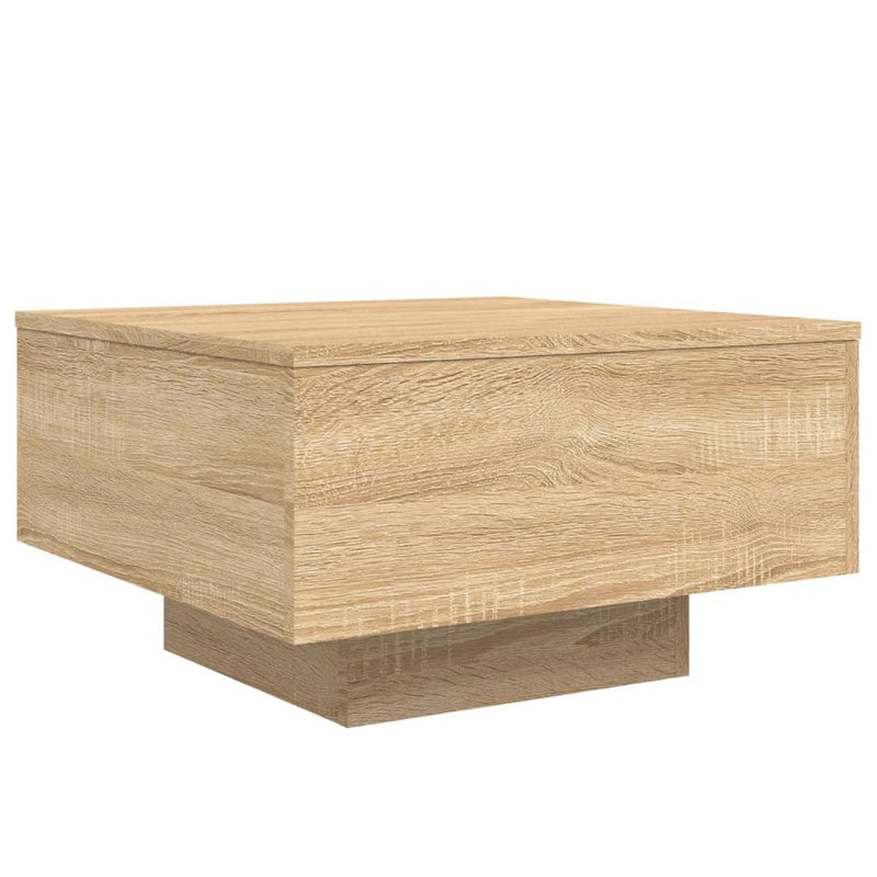 Bronda Four Leg Coffee Table, 31cm H x 55cm W x 55cm D, Sonoma Oak