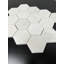 Mosaïque en marbre 3 po Bianco Dolomite-97975195