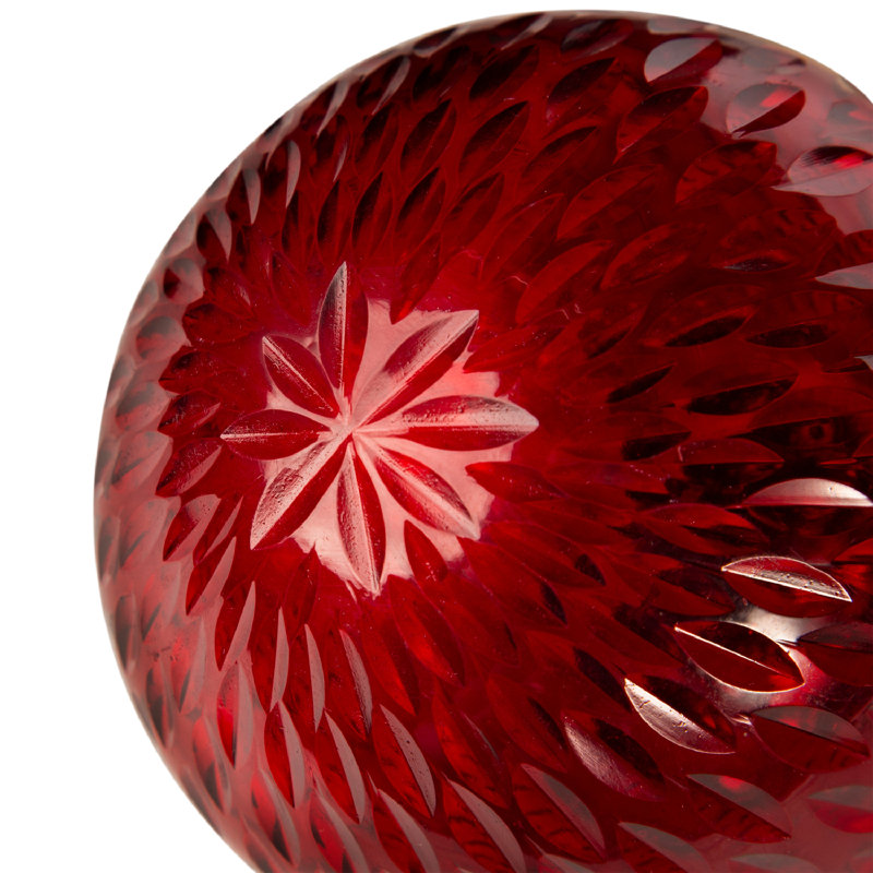 4'' Geometric Glass Annual Ornament Ball Ornament