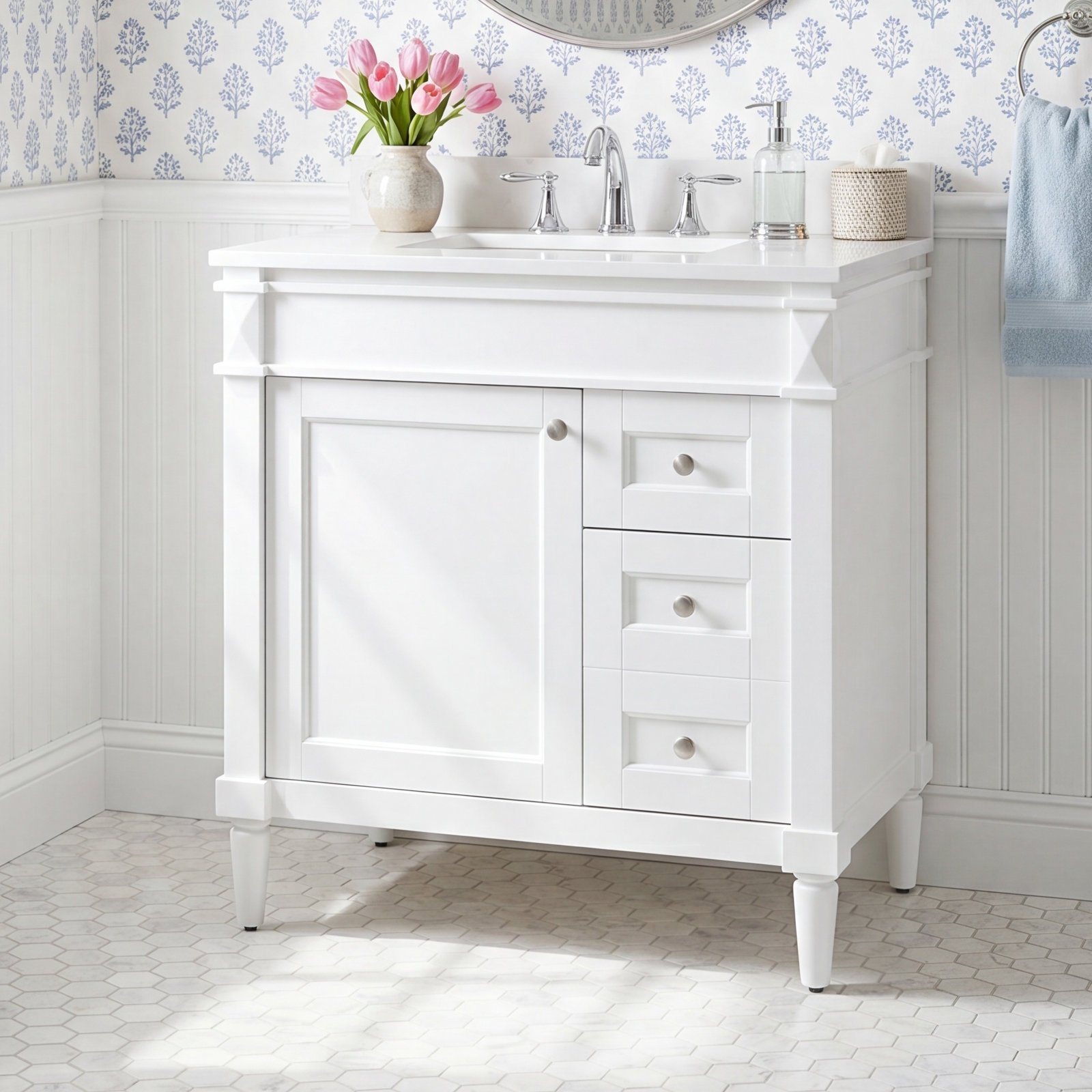 Readington 32'' Single Bathroom Vanity, White