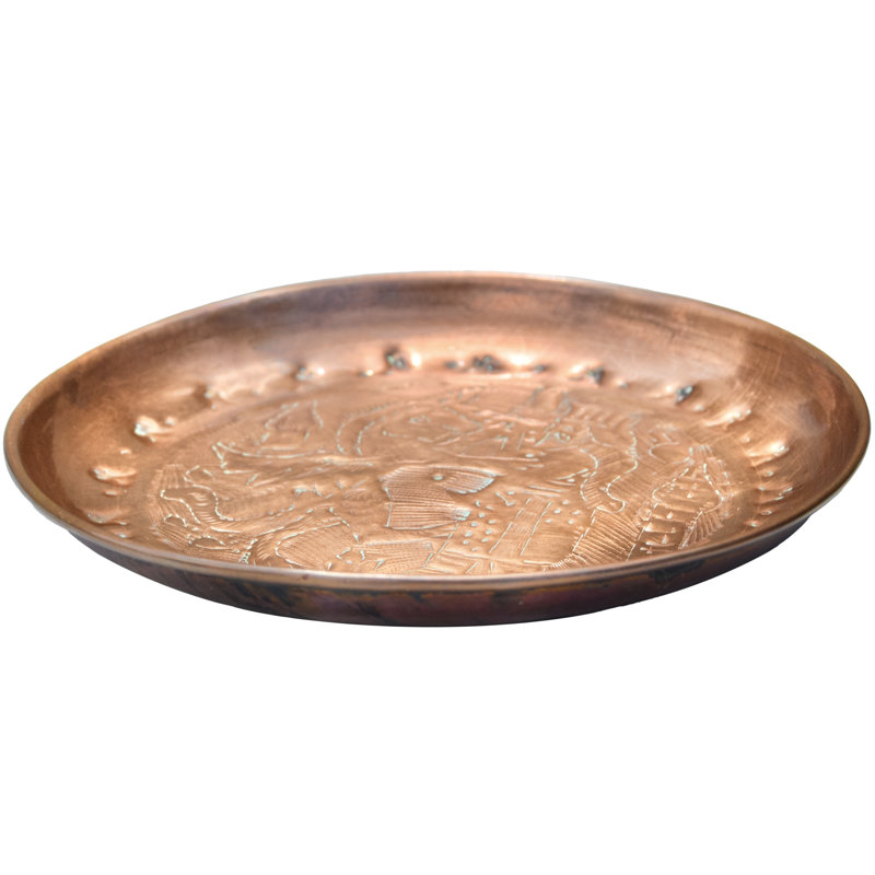 Handmade Copper / Copper Plated Decorative Plate