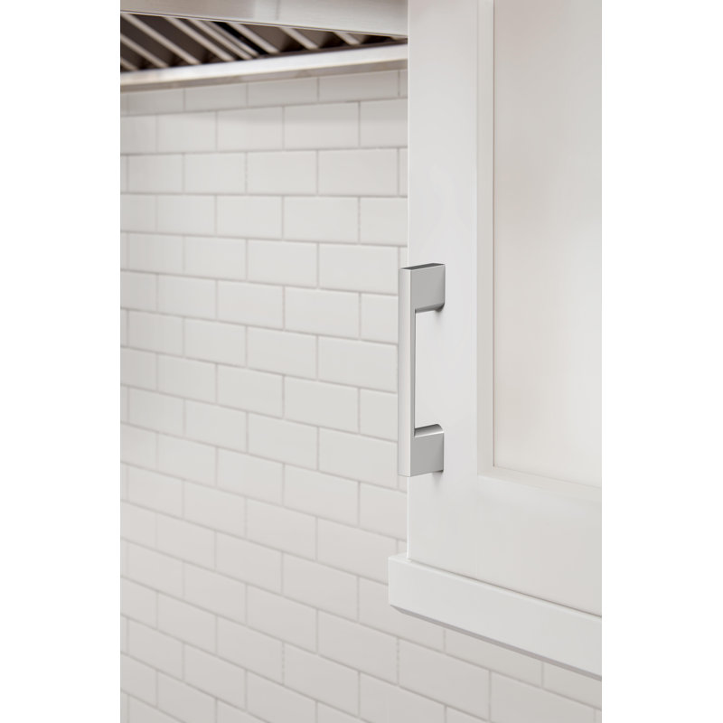 Cityscape 3 inch (76mm) Center-to-Center Polished Chrome Cabinet Pull - 10 Pack, Polished Chrome