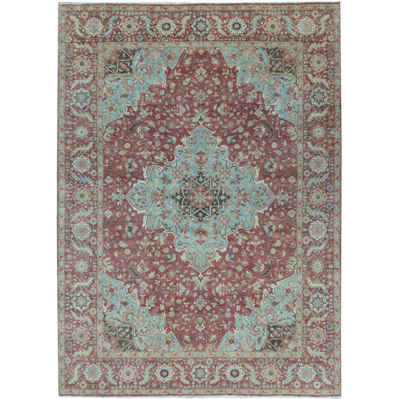 Wool Oriental Area Rug, Rectangle 9' x 11'10"