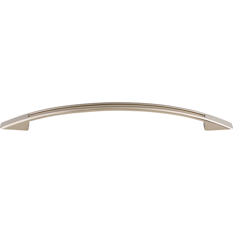 Tango Cut Out Center Bar pull, Polished Nickel, 7 1/2" Center to Center