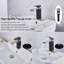 Robinet pour salle de bain à poignée simple avec drain-88740461