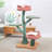 Everhard Tulip Cat Tree with Cat Scratching Posts, Large Cat Tower with Comfy Cat Perch for Indoor Cats, Modern Cat Furniture-819390458