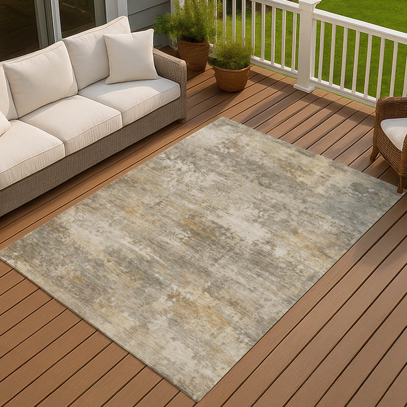 Machine Washable Indoor/Outdoor Jadiel ACN2369 Abstract Rug, Rectangle 8' x 10'