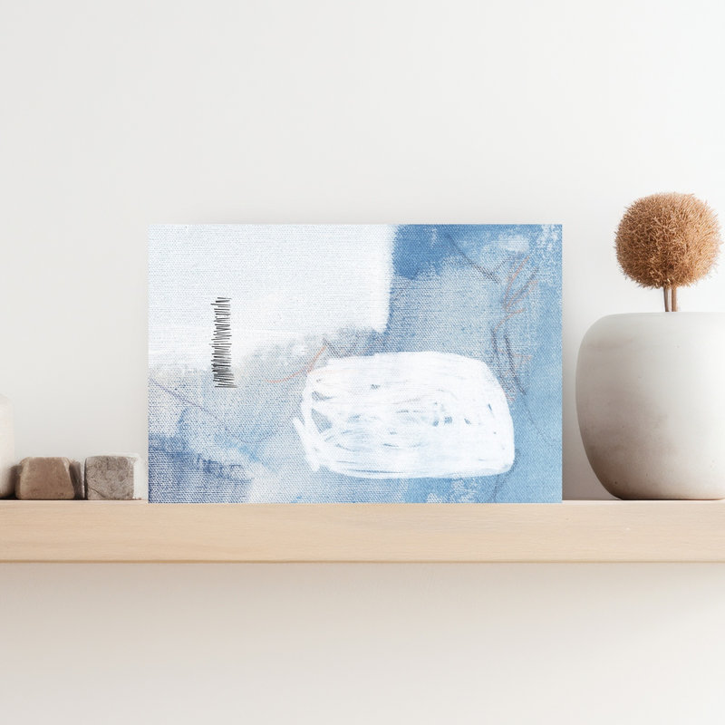 Whispers In Blue by Uplusmestudio - Wrapped Canvas Print, 30.48 cm H x 45.72 cm W