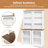 Spacious Storage Bookcases, Mdf Wood Modern Curved Shelves For Home