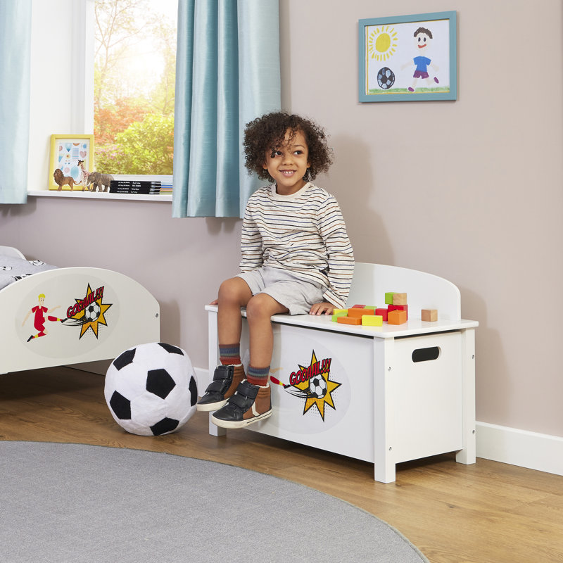 Kids Wooden Football Toy Box