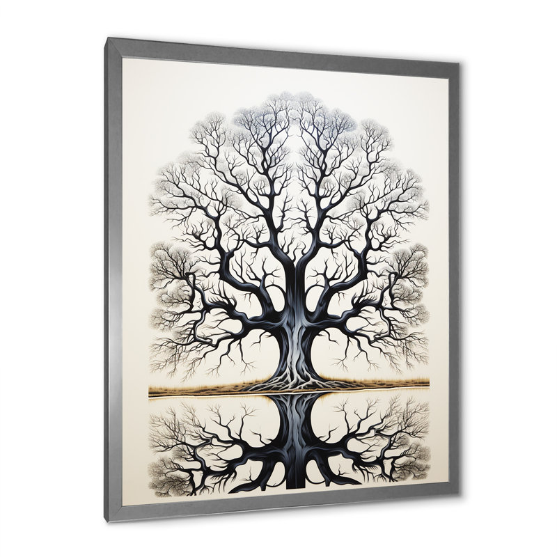 «Londrigan Tree Sublime Symmetry» sur impression sur toile, H 32 po x l 16 po x P 1 po, Cadre photo argenté