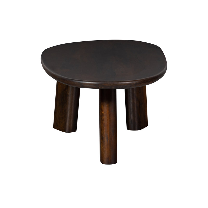 Solid Wood 3 Legs Coffee Table