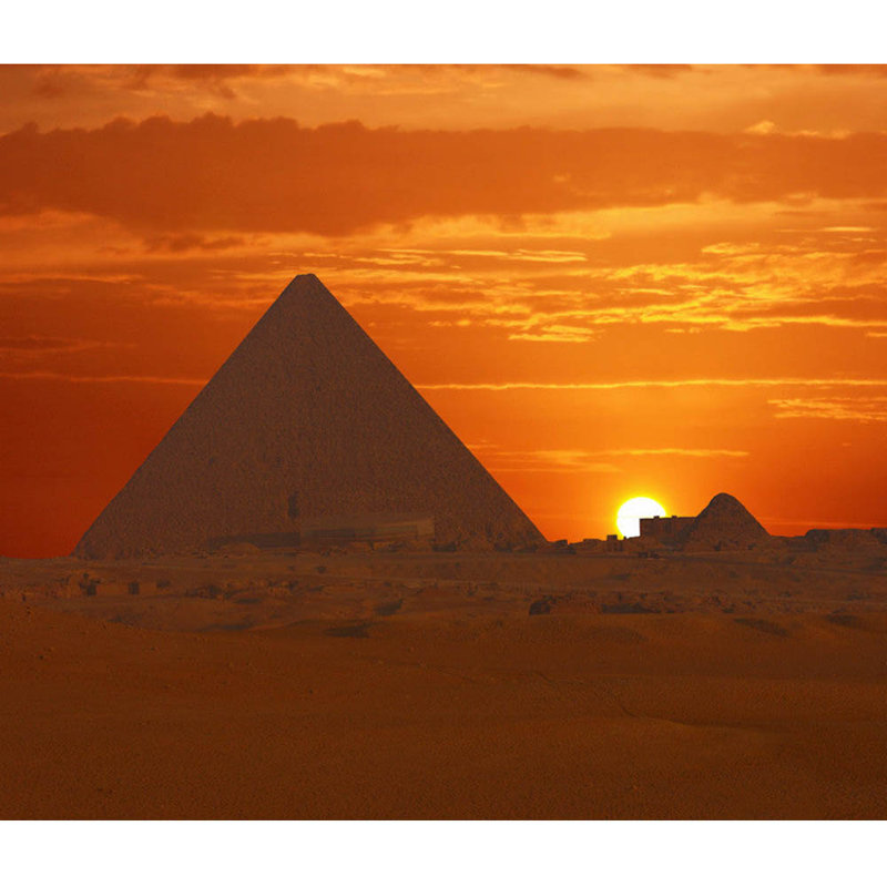 Affiche brillante pyramides égyptiennes, H 40 po x l 48 po