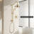 Shower Head With Handheld Shower System With 8" Rainfall Shower Head, Dual Shower Combo-126232380